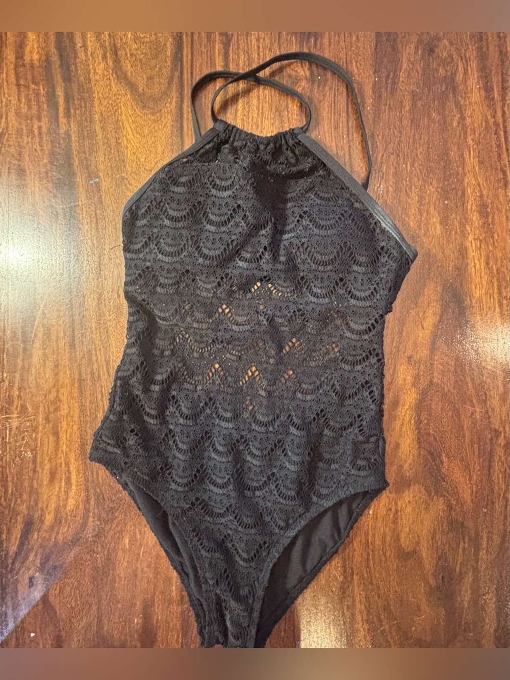Coastal Zone By Jantzen One Piece Crochet Swimsuit  Size S